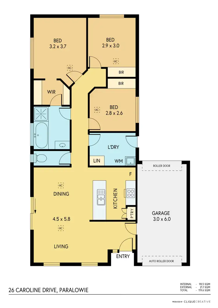Floorplan of Homely house listing, 26 Caroline Drive, Paralowie SA 5108