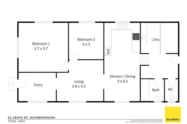 Floorplan of Homely house listing, 22 Jeays Street, Scarborough QLD 4020