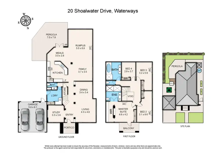Floorplan of Homely house listing, 20 Shoalwater Drive, Waterways VIC 3195