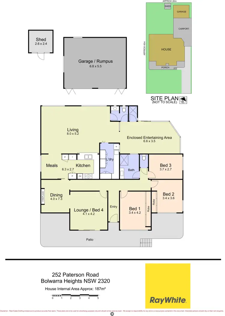 Floorplan of Homely house listing, 252 Paterson Road, Bolwarra Heights NSW 2320