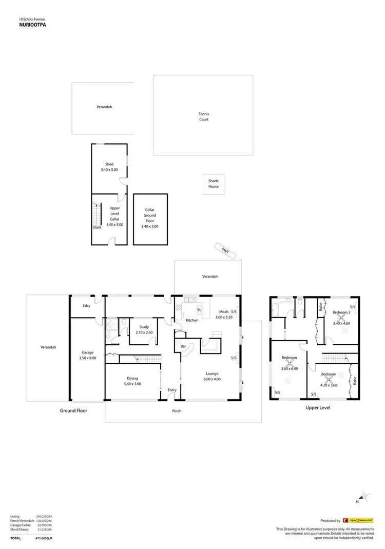 Floorplan of Homely house listing, 10 Scholz Avenue, Nuriootpa SA 5355