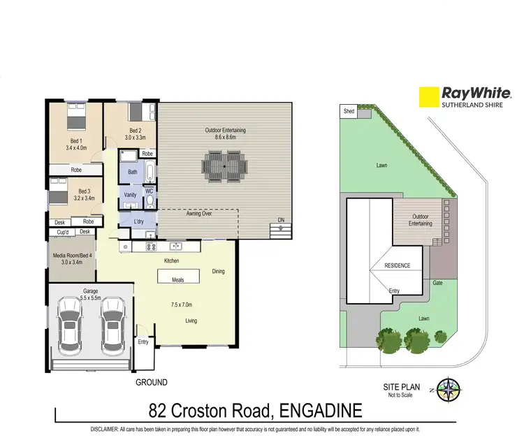 Floorplan of Homely house listing, 82 Croston Road, Engadine NSW 2233