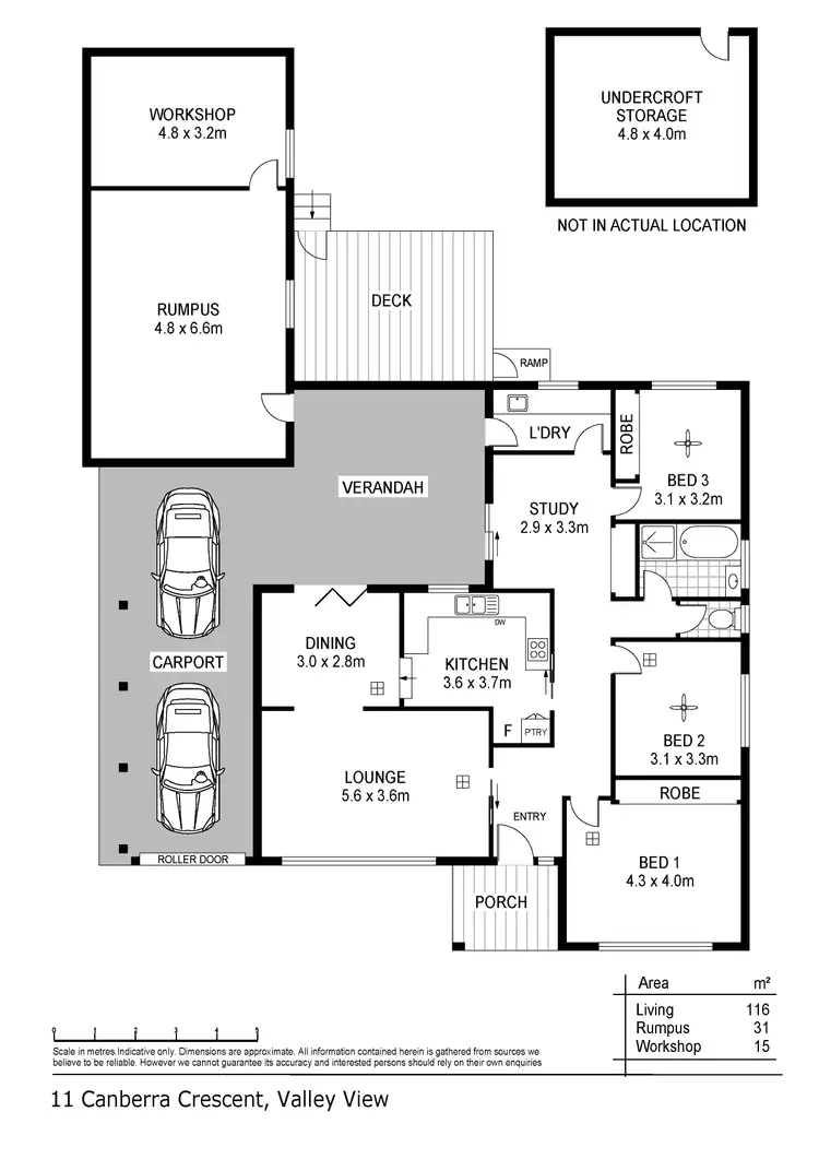 Floorplan of Homely house listing, 11 Canberra Crescent, Valley View SA 5093