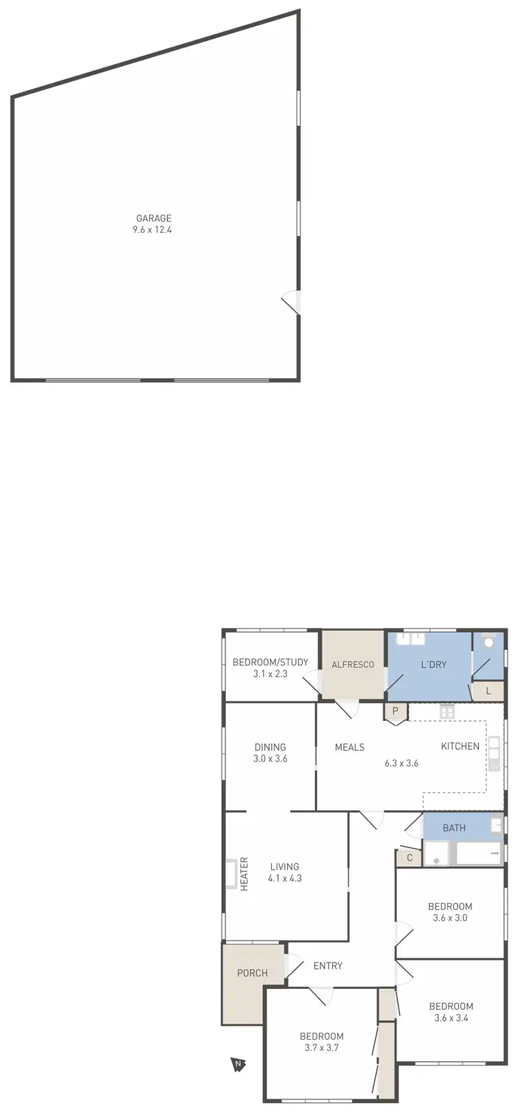 Floorplan of Homely house listing, 26 Conifer Avenue, Brooklyn VIC 3012