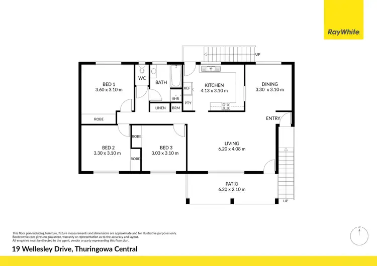Floorplan of Homely house listing, 19 Wellesley Drive, Thuringowa Central QLD 4817