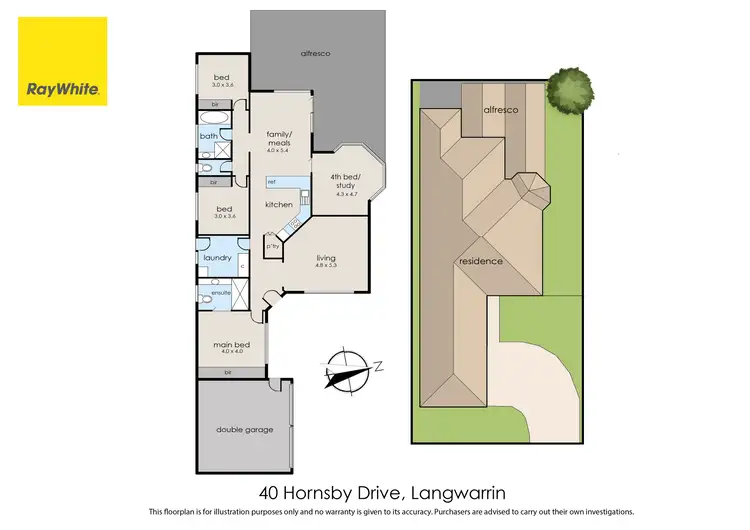 Floorplan of Homely house listing, 40 Hornsby Drive, Langwarrin VIC 3910