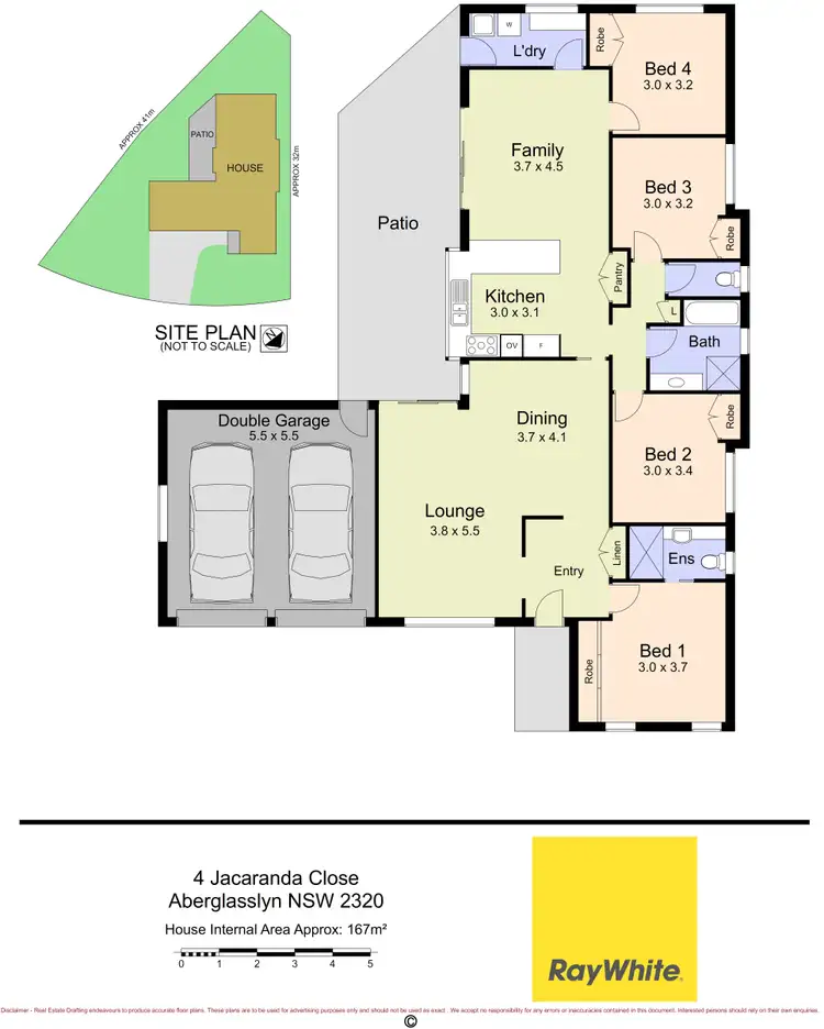 Floorplan of Homely house listing, 4 Jacaranda Close, Aberglasslyn NSW 2320