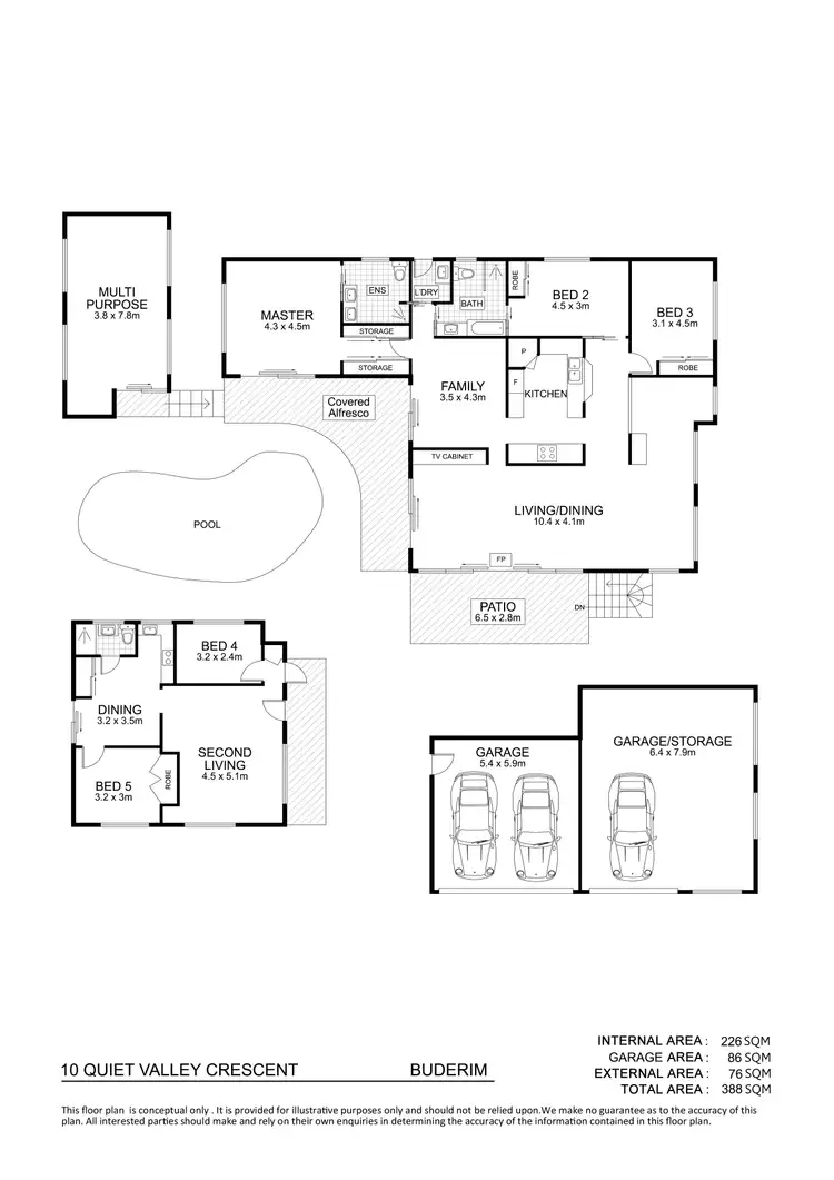 Floorplan of Homely house listing, 10 Quiet Valley Crescent, Buderim QLD 4556