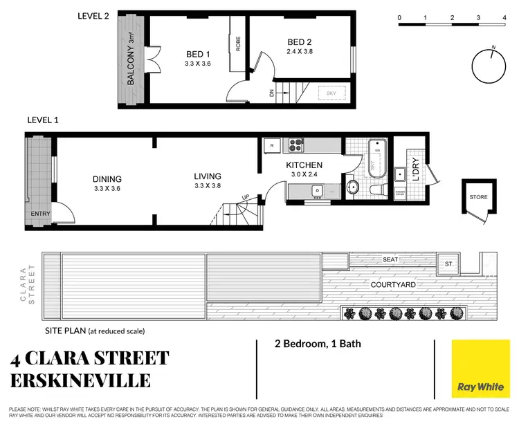 Floorplan of Homely house listing, 4 Clara Street, Erskineville NSW 2043