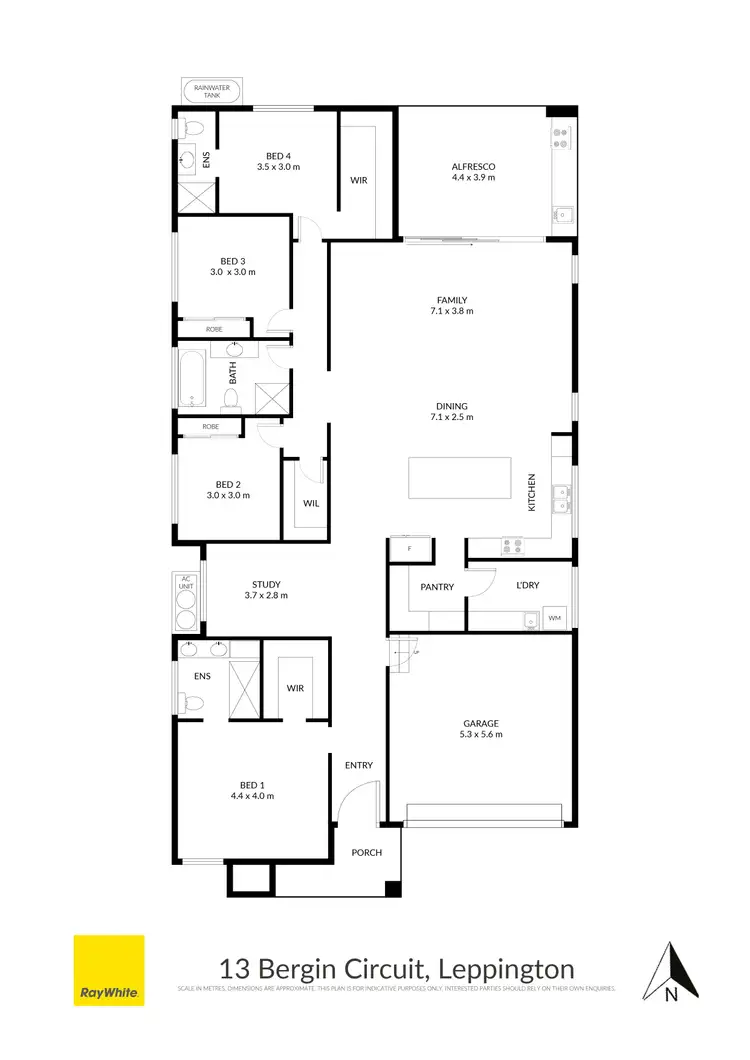 Floorplan of Homely house listing, 13 Bergin Circuit, Leppington NSW 2179