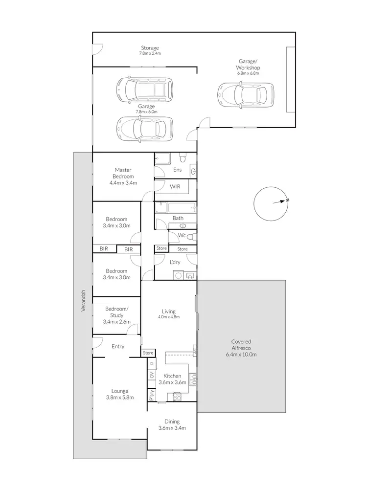Floorplan of Homely house listing, 1 Michelle Court, Lara VIC 3212