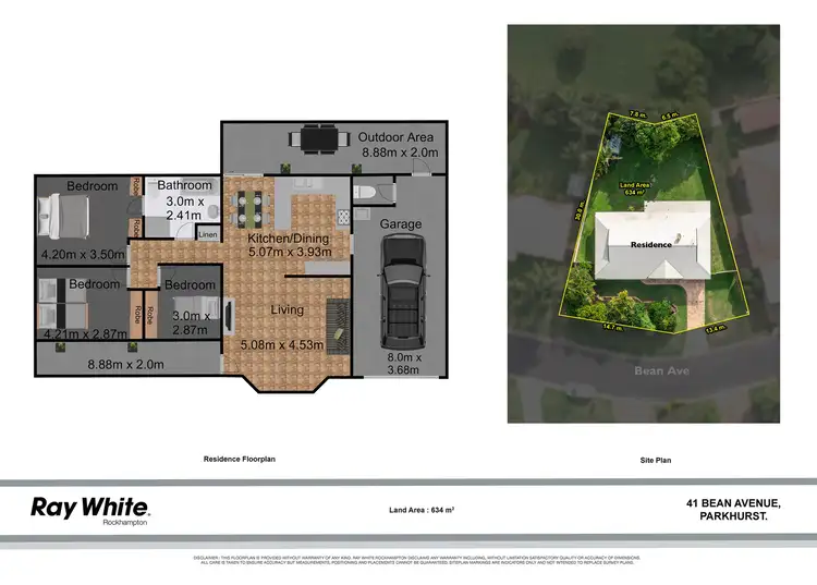 Floorplan of Homely house listing, 41 Bean Avenue, Parkhurst QLD 4702