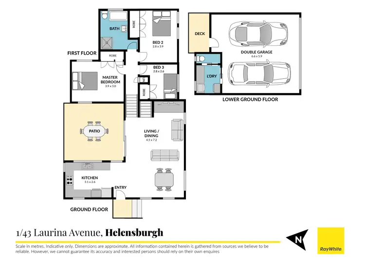 Floorplan of Homely townhouse listing, 1/43 Laurina Avenue, Helensburgh NSW 2508