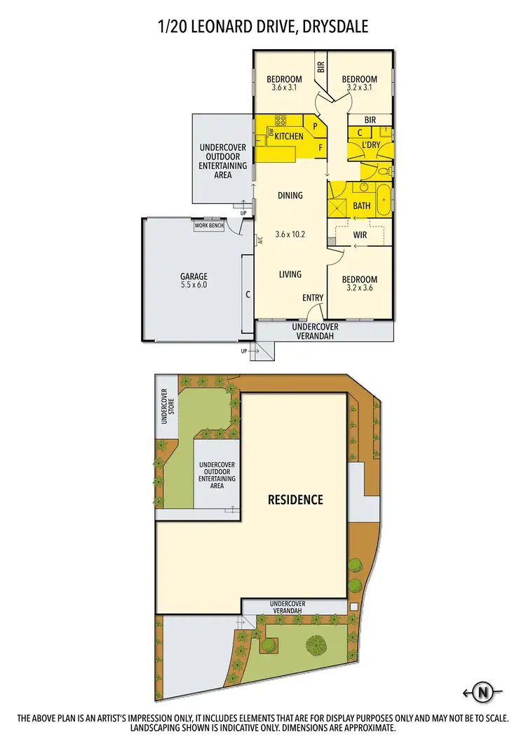 Floorplan of Homely house listing, 1/20 Leonard Drive, Drysdale VIC 3222