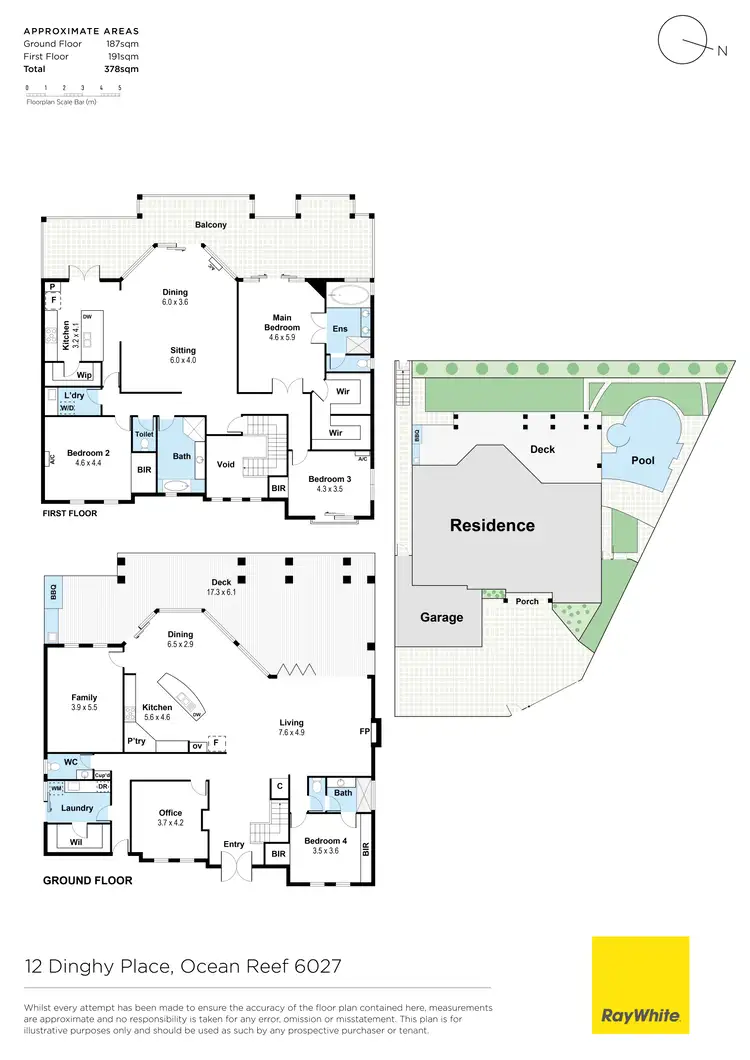 Floorplan of Homely house listing, 12 Dinghy Place, Ocean Reef WA 6027