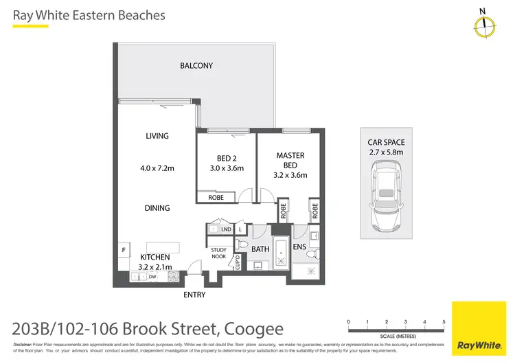 Floorplan of Homely apartment listing, 203B/102-106 Brook Street, Coogee NSW 2034