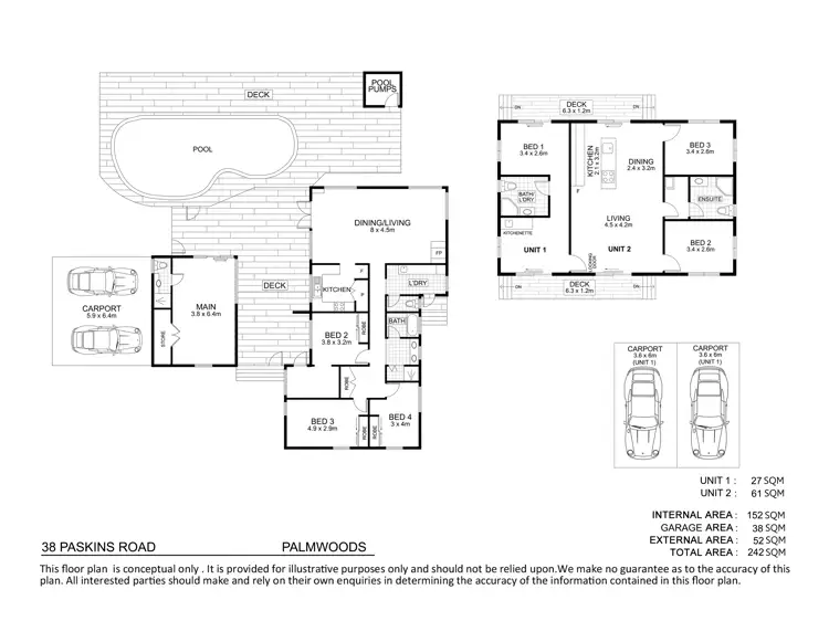 Floorplan of Homely house listing, 38 Paskins Road, Palmwoods QLD 4555