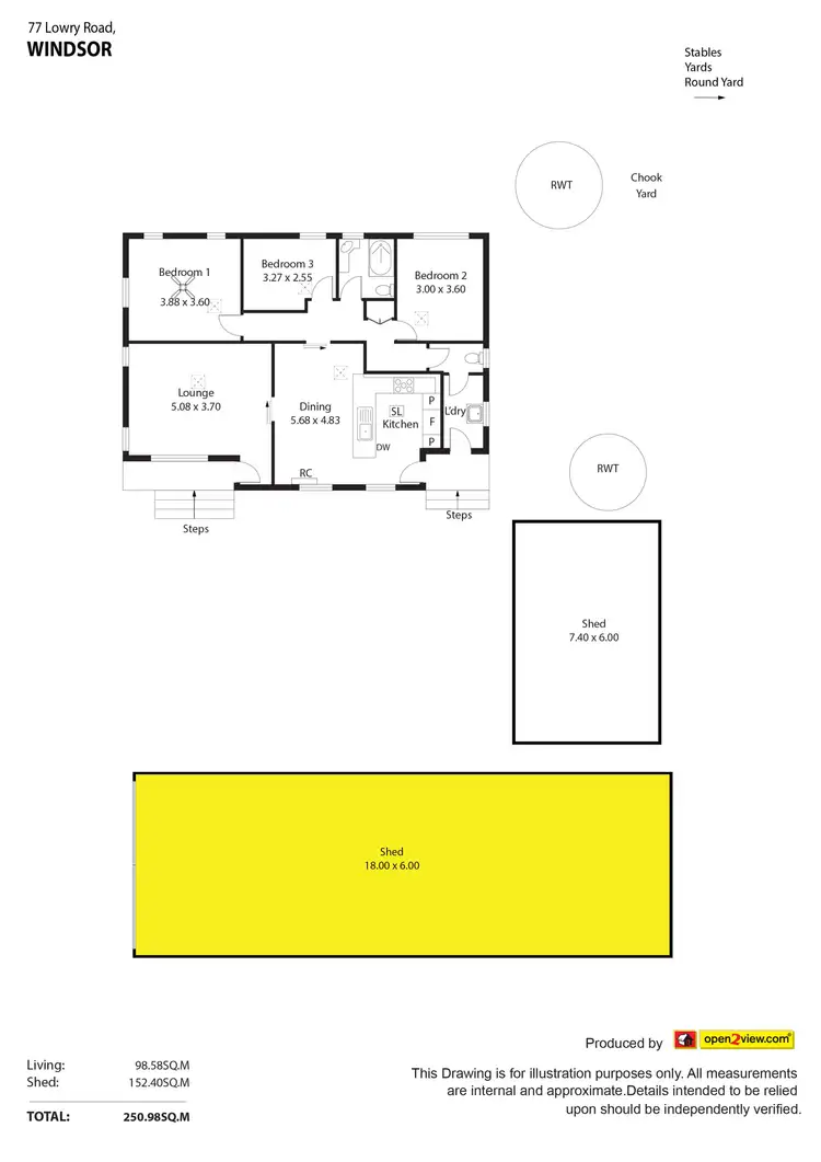 Floorplan of Homely house listing, 77 Lowey Road, Windsor SA 5501