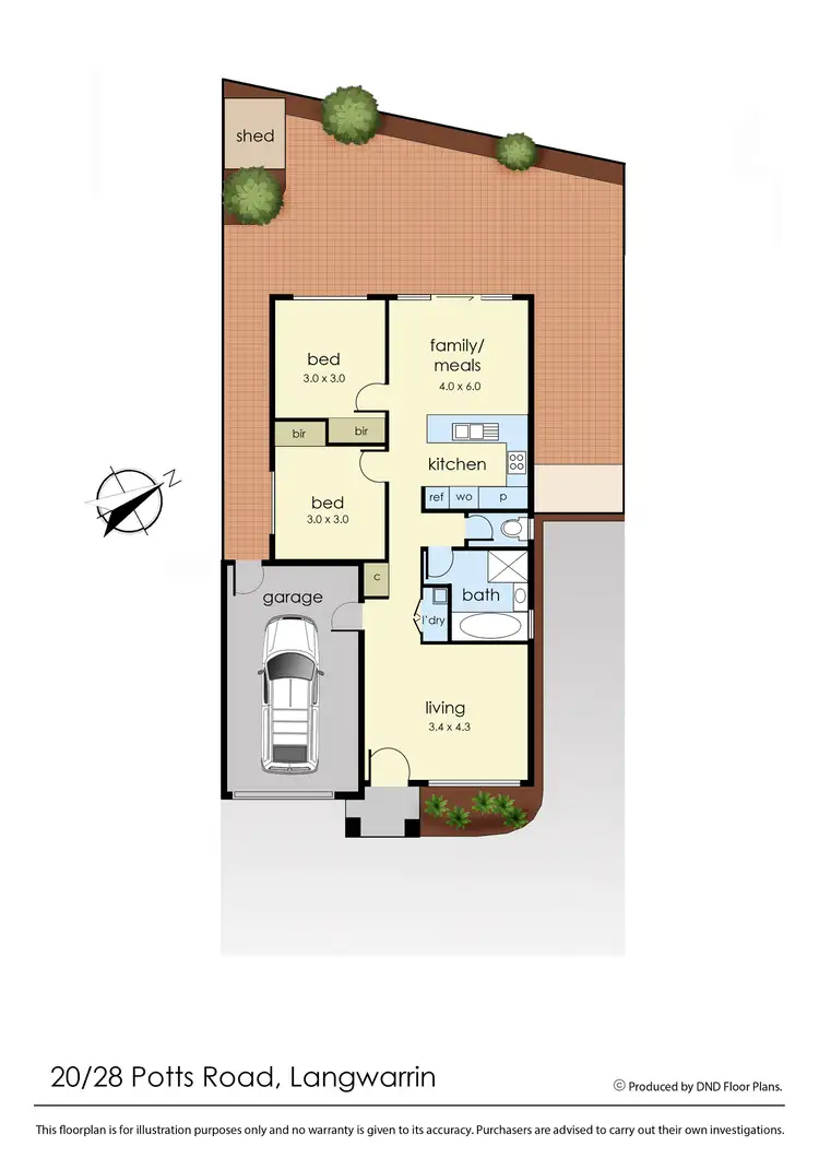 Floorplan of Homely house listing, 20/28 Potts Road, Langwarrin VIC 3910