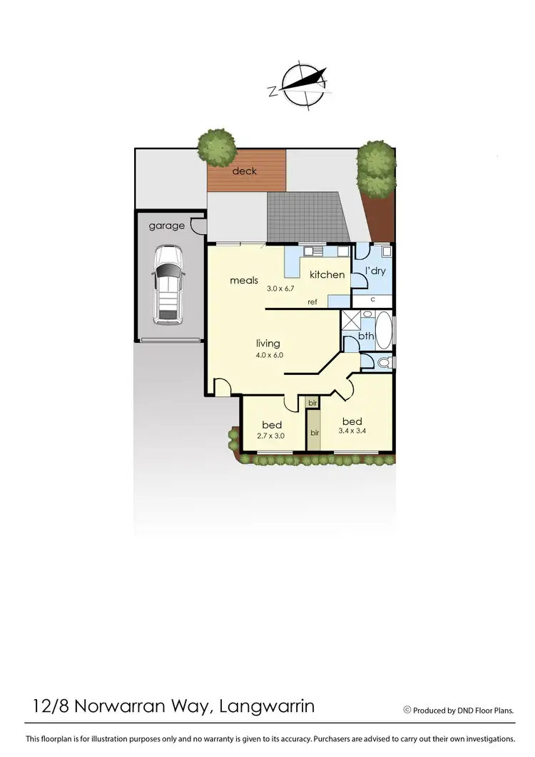 Floorplan of Homely unit listing, 12/8 Norwarran Way, Langwarrin VIC 3910