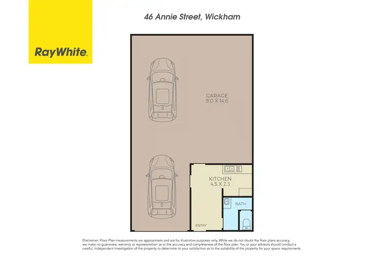 Floorplan of Homely house listing, 46 Annie Street, Wickham NSW 2293