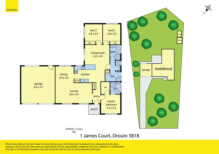 Floorplan of Homely house listing, 1 James Court, Drouin VIC 3818