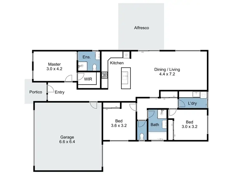 Floorplan of Homely house listing, 61 Cowan Street, Benalla VIC 3672