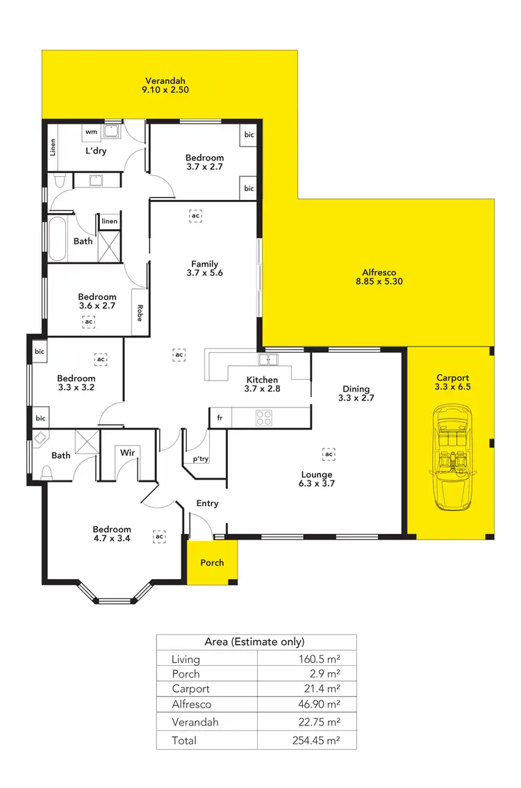 Floorplan of Homely house listing, 14 Petersens Parade, Salisbury Downs SA 5108