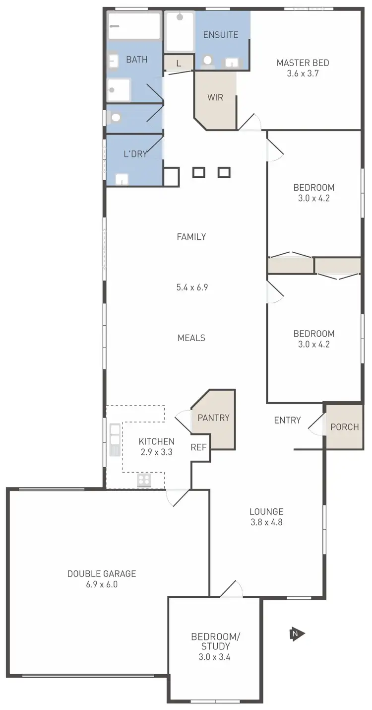 Floorplan of Homely house listing, 2 Blaze Terrace, Tarneit VIC 3029