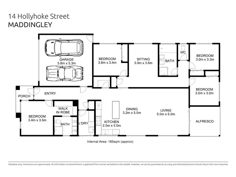 Floorplan of Homely house listing, 14 Hollyhoke Drive, Maddingley VIC 3340