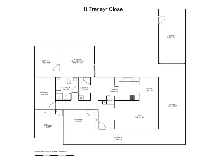 Floorplan of Homely house listing, 8 Trenayr Close, Junction Hill NSW 2460