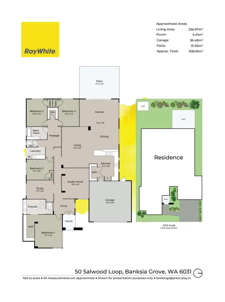 Floorplan of Homely house listing, 50 Salwood Loop, Banksia Grove WA 6031