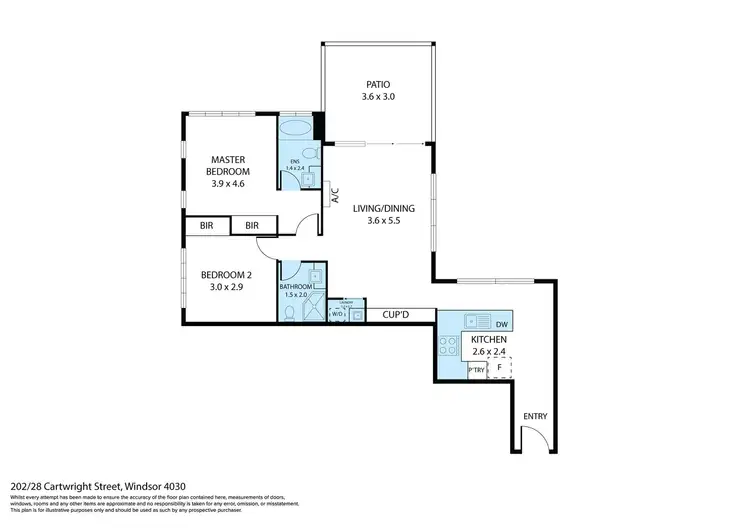 Floorplan of Homely unit listing, 202/28 Cartwright Street, Windsor QLD 4030