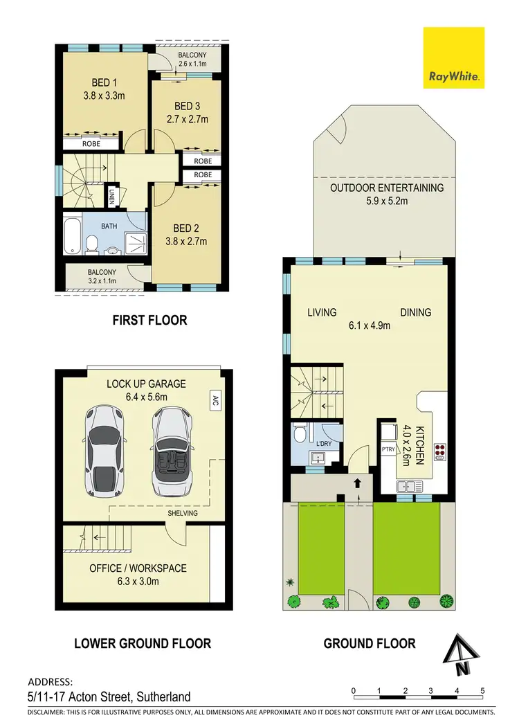 Floorplan of Homely townhouse listing, 5/11-17 Acton Street, Sutherland NSW 2232