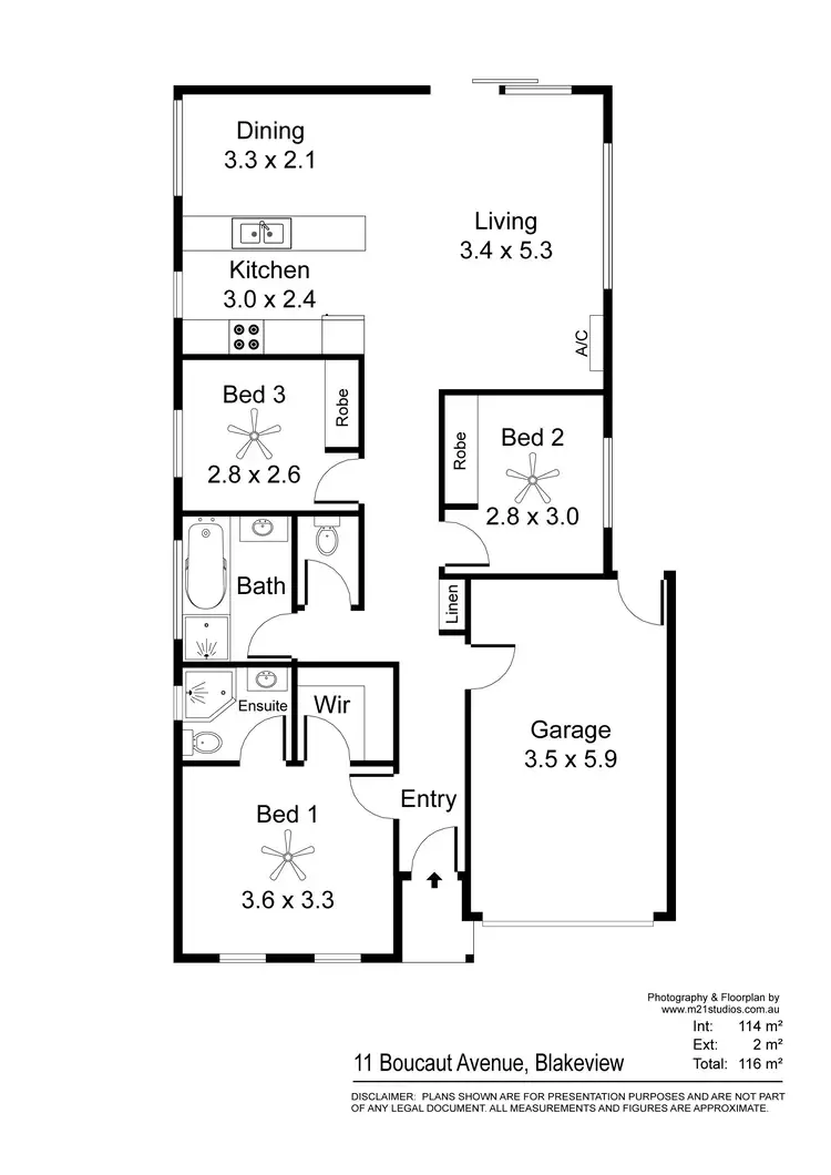 Floorplan of Homely house listing, 11 Boucaut Avenue, Blakeview SA 5114