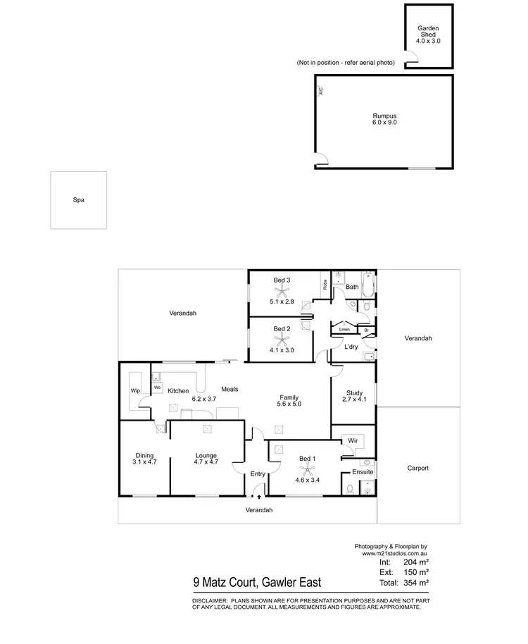 Floorplan of Homely house listing, 9 Matz Court, Gawler East SA 5118