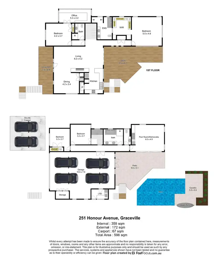Floorplan of Homely house listing, 251 Honour Avenue, Graceville QLD 4075