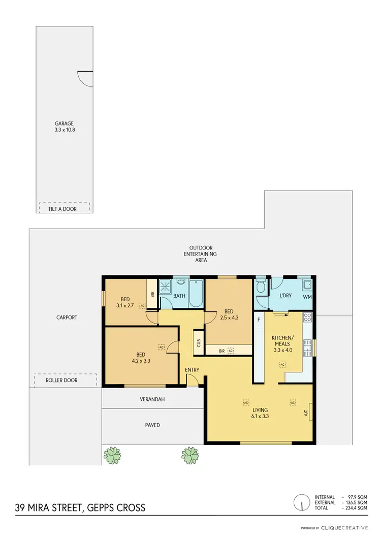 Floorplan of Homely house listing, 39 Mira Street, Gepps Cross SA 5094
