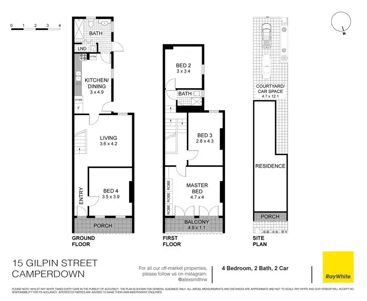 Floorplan of Homely house listing, 15 Gilpin Street, Camperdown NSW 2050