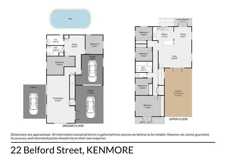 Floorplan of Homely house listing, 22 Belford Street, Kenmore QLD 4069