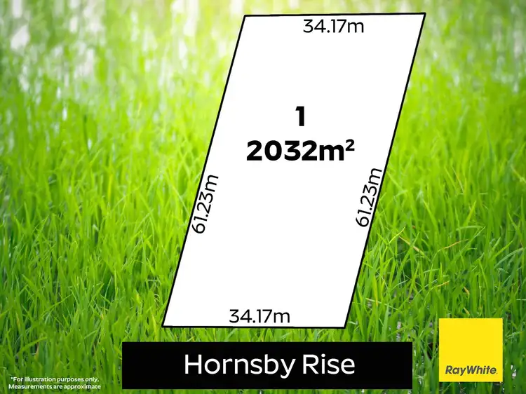 Floorplan of Homely land listing, 1 Hornsby Rise, Hindmarsh Island SA 5214