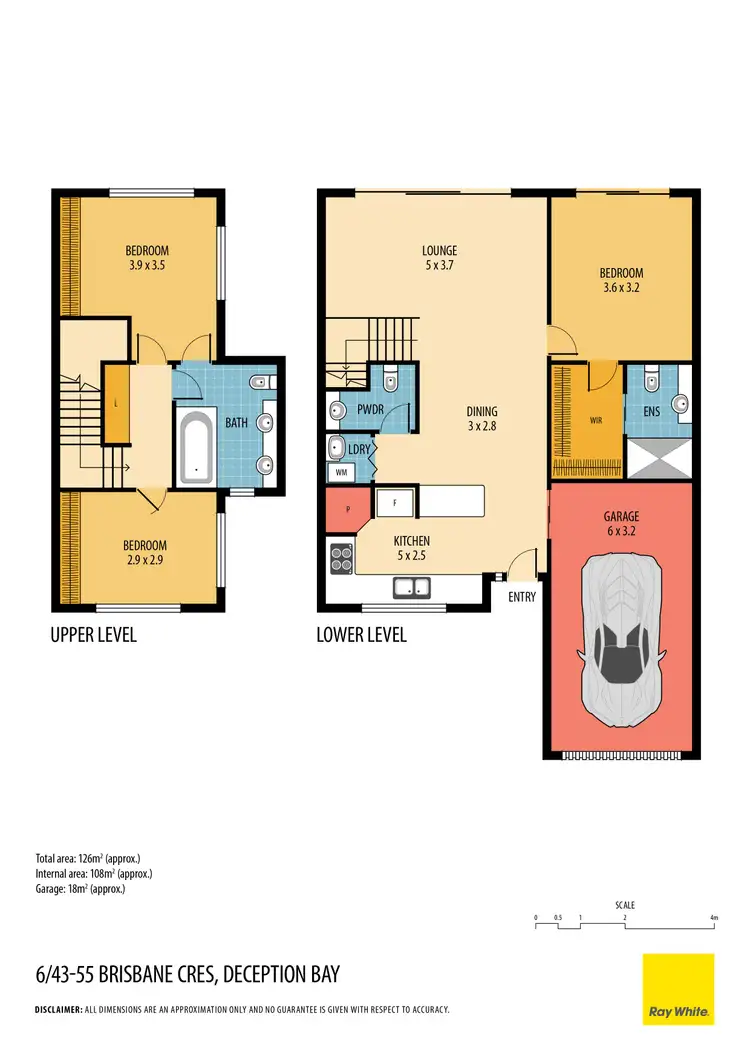 Floorplan of Homely townhouse listing, 6/43-55 Brisbane Crescent, Deception Bay QLD 4508