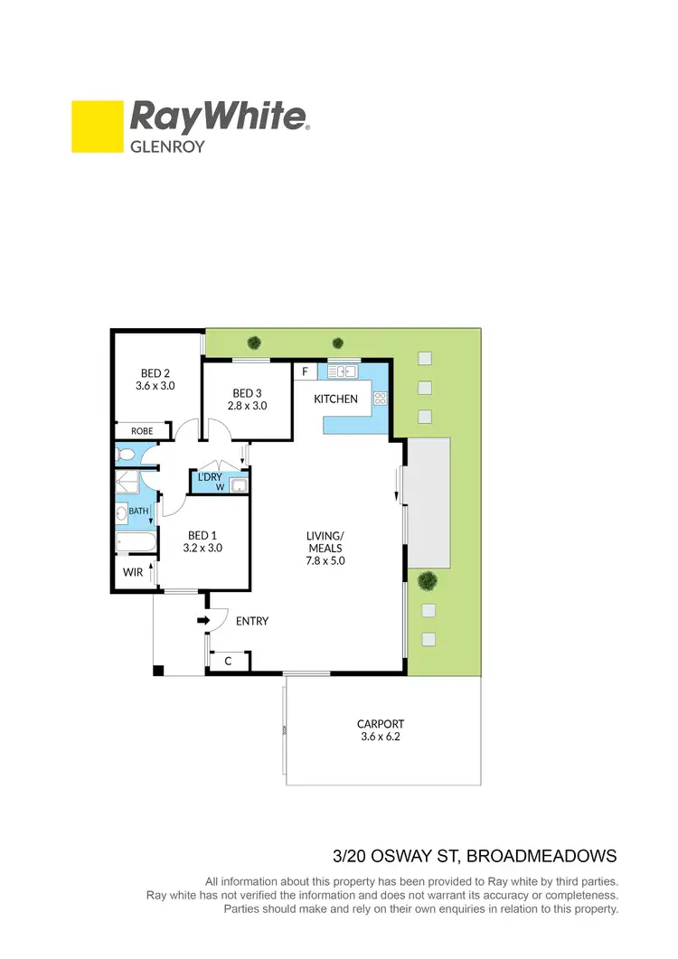 Floorplan of Homely villa listing, 3/20 Osway Street, Broadmeadows VIC 3047