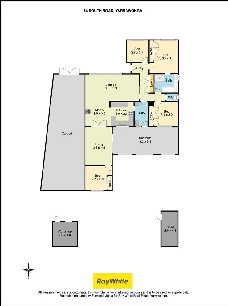 Floorplan of Homely house listing, 54 South Road, Yarrawonga VIC 3730
