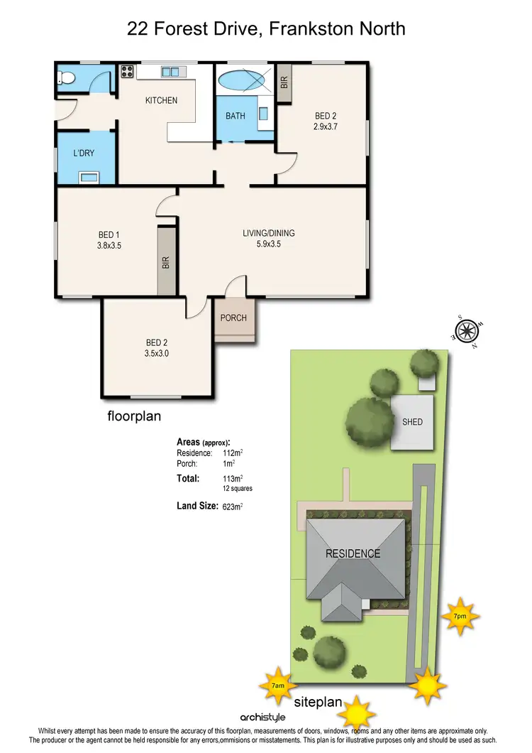 Floorplan of Homely house listing, 22 Forest Drive, Frankston North VIC 3200