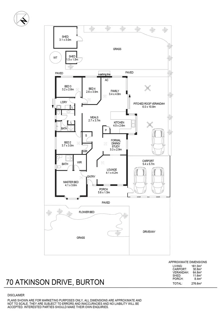 Floorplan of Homely house listing, 70 Atkinson Drive, Burton SA 5110