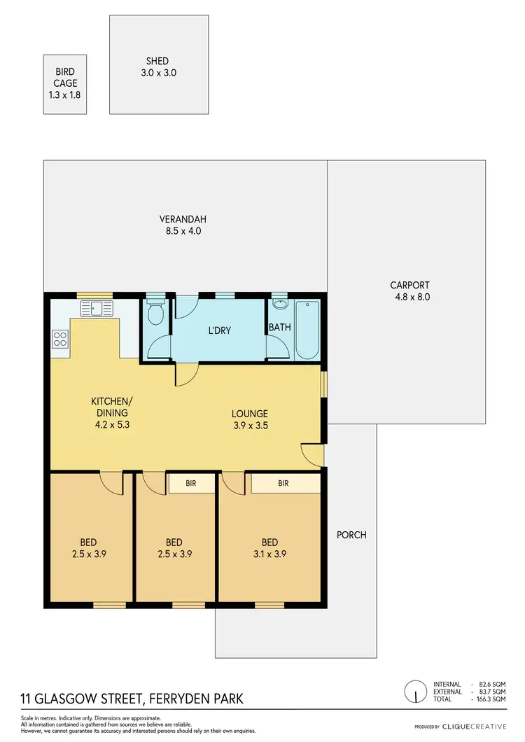 Floorplan of Homely house listing, 11 Glasgow Street, Ferryden Park SA 5010