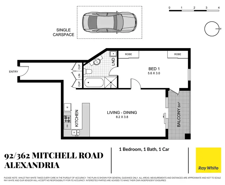 Floorplan of Homely apartment listing, 92/362 Mitchell Road, Alexandria NSW 2015