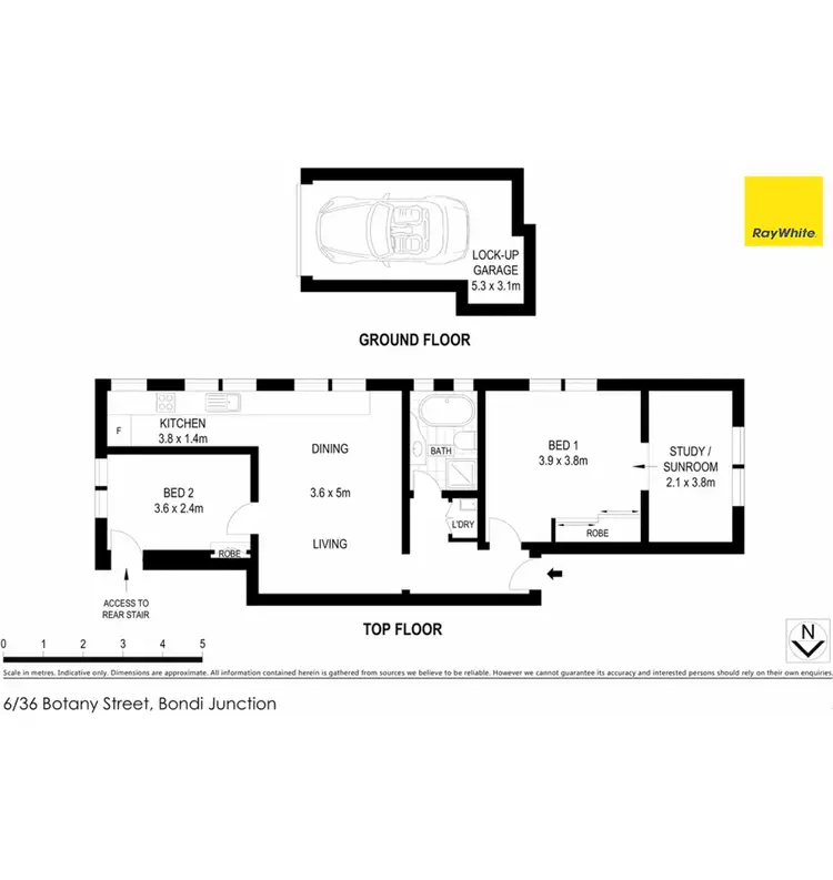 Floorplan of Homely apartment listing, 6/36 Botany Street, Bondi Junction NSW 2022