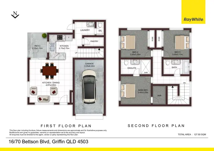Floorplan of Homely townhouse listing, 16/70 Bettson Boulevard, Griffin QLD 4503